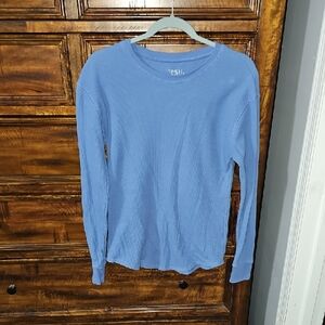 Time And Tru Long Sleeve Womens Top. Blue. Sz Small